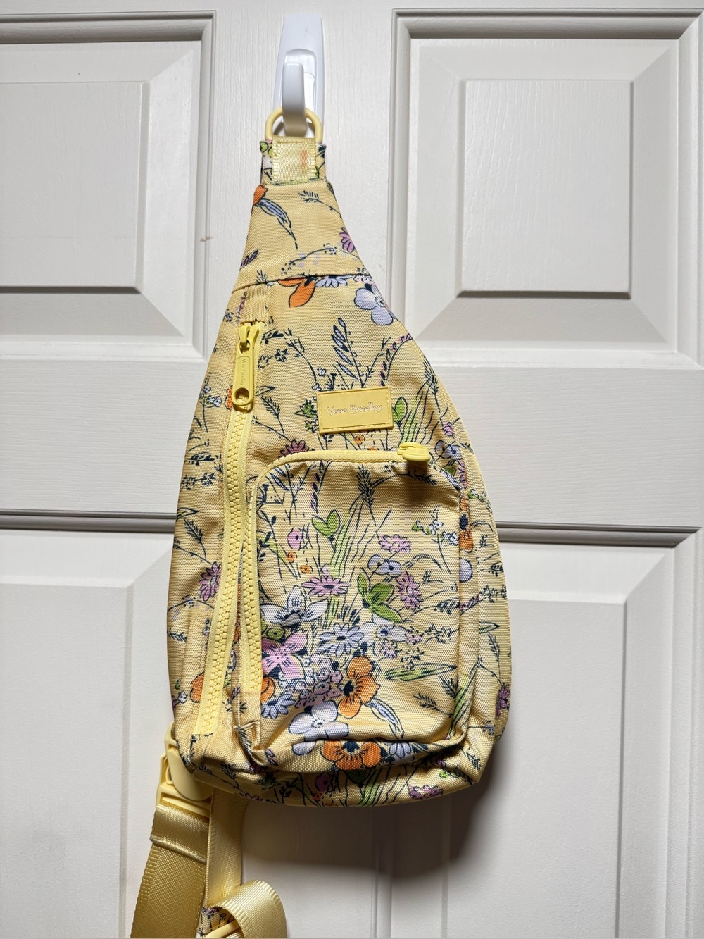 Vera Bradley Sunlit Garden Yellow Floral ReActive Sling Backpack Mini Bag